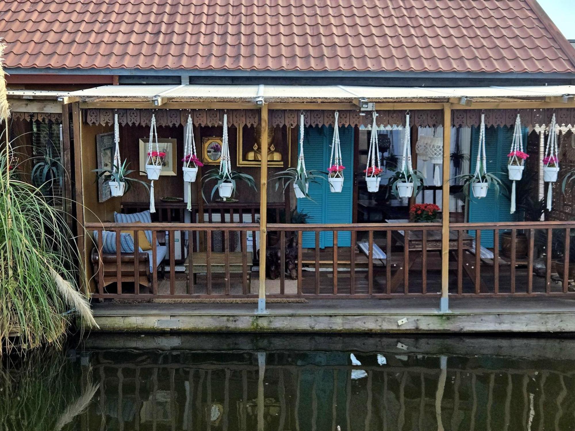 House Boat Studio With Waterfront Terrace Amesterdão Exterior foto
