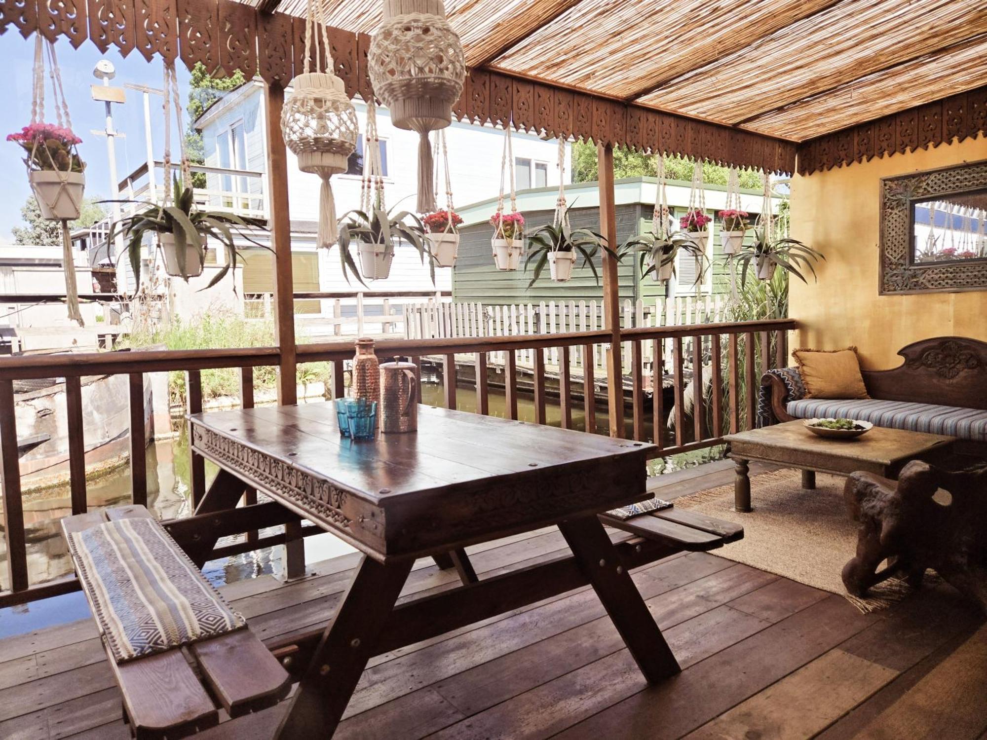 House Boat Studio With Waterfront Terrace Amesterdão Exterior foto